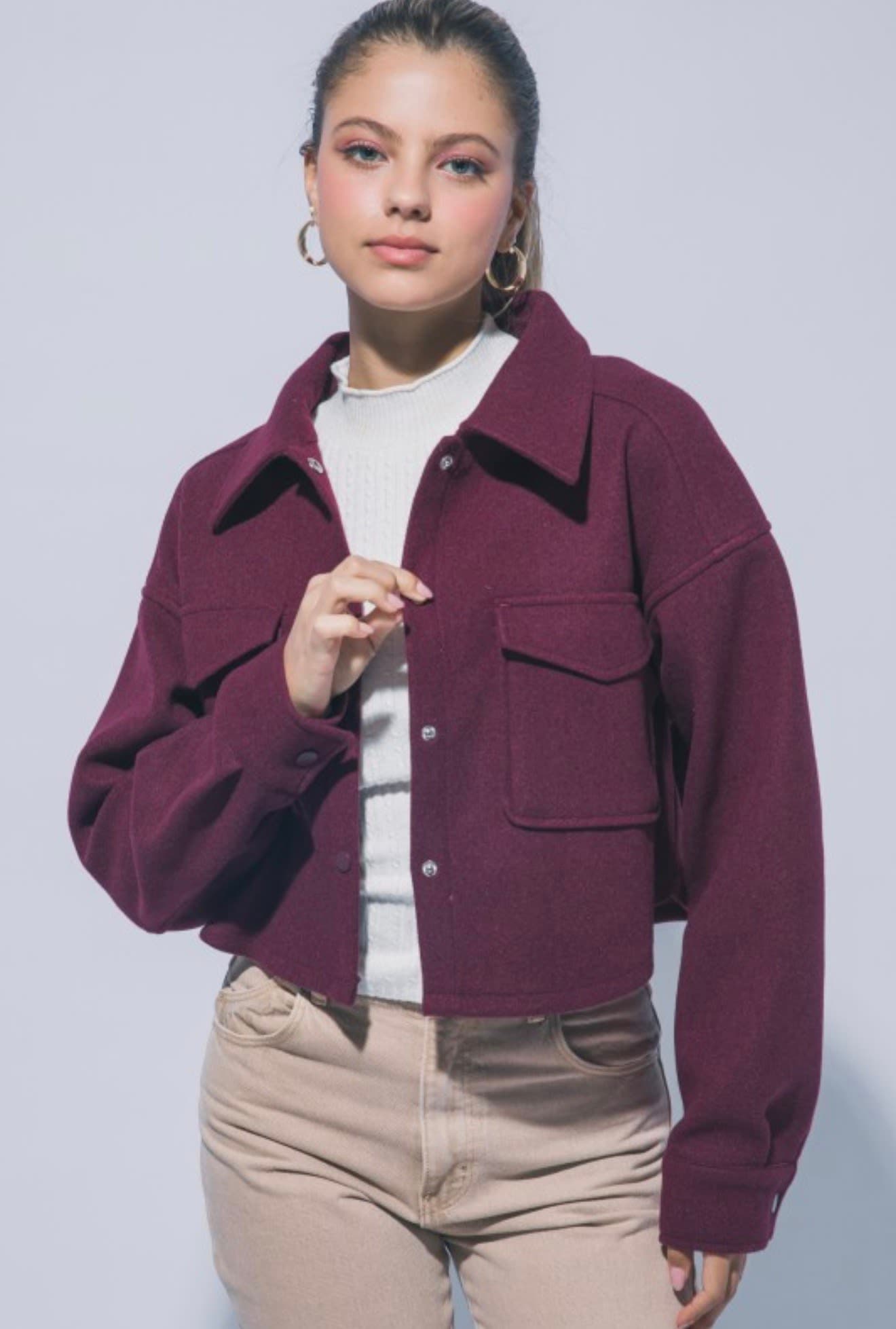 CHAQUETA ROMA BURGUNDY